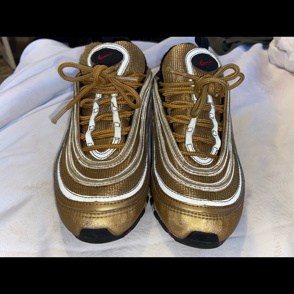 Gold Nike Air Max 97